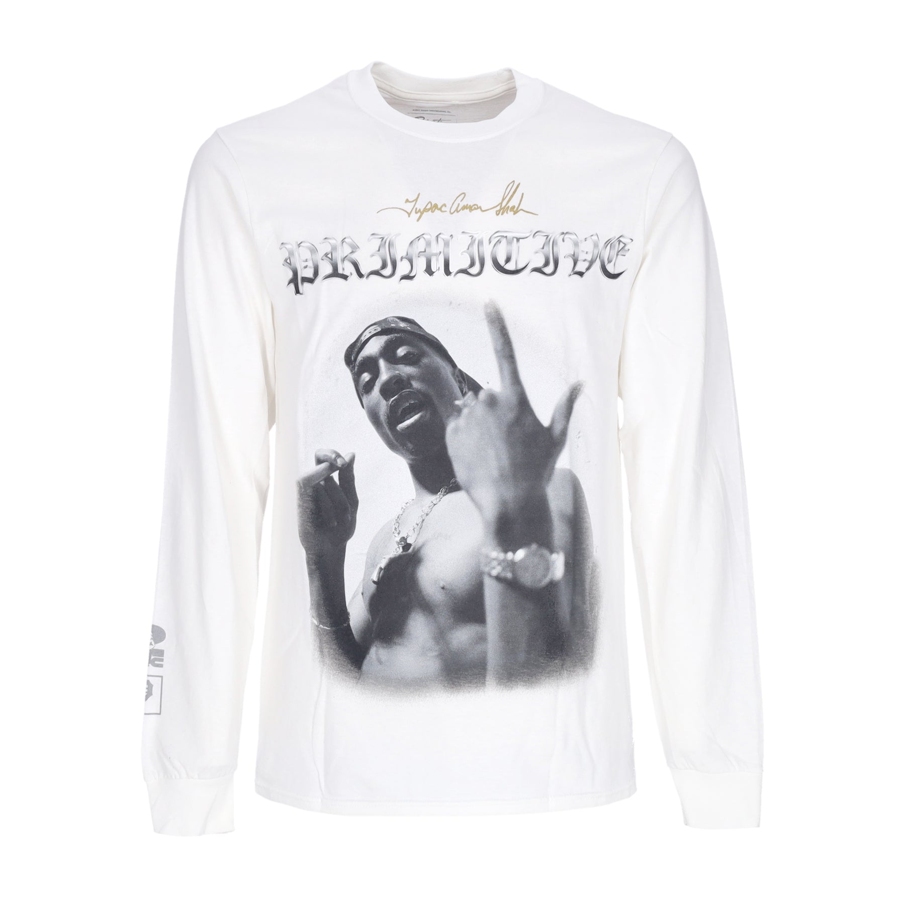Maglietta Manica Lunga Uomo One L/s Tee X Tupac White PRASS23116