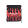 Sacchetta Uomo Triple Flames Drawstring Backpack Black VSA02008