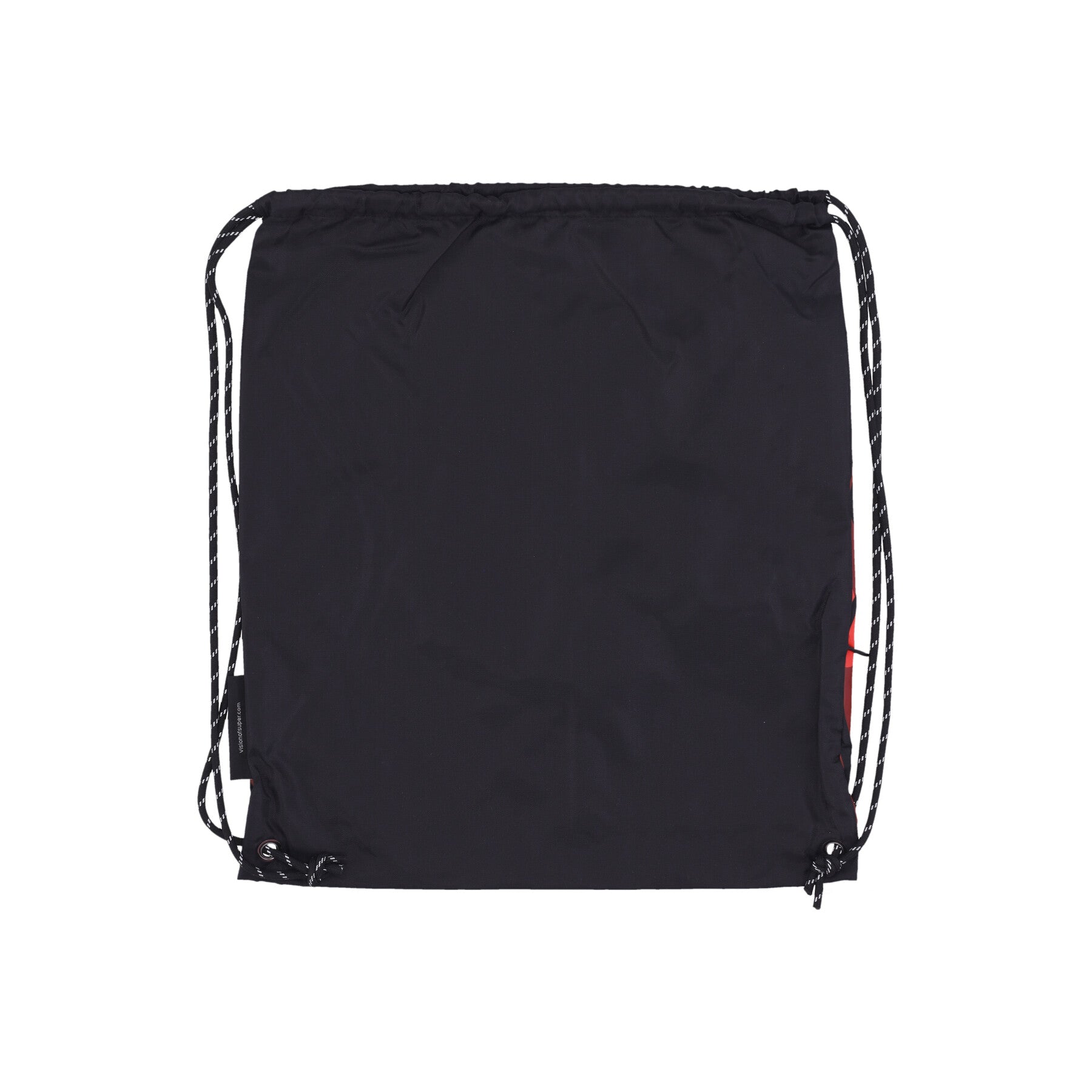 Sacchetta Uomo Triple Flames Drawstring Backpack Black VSA02008