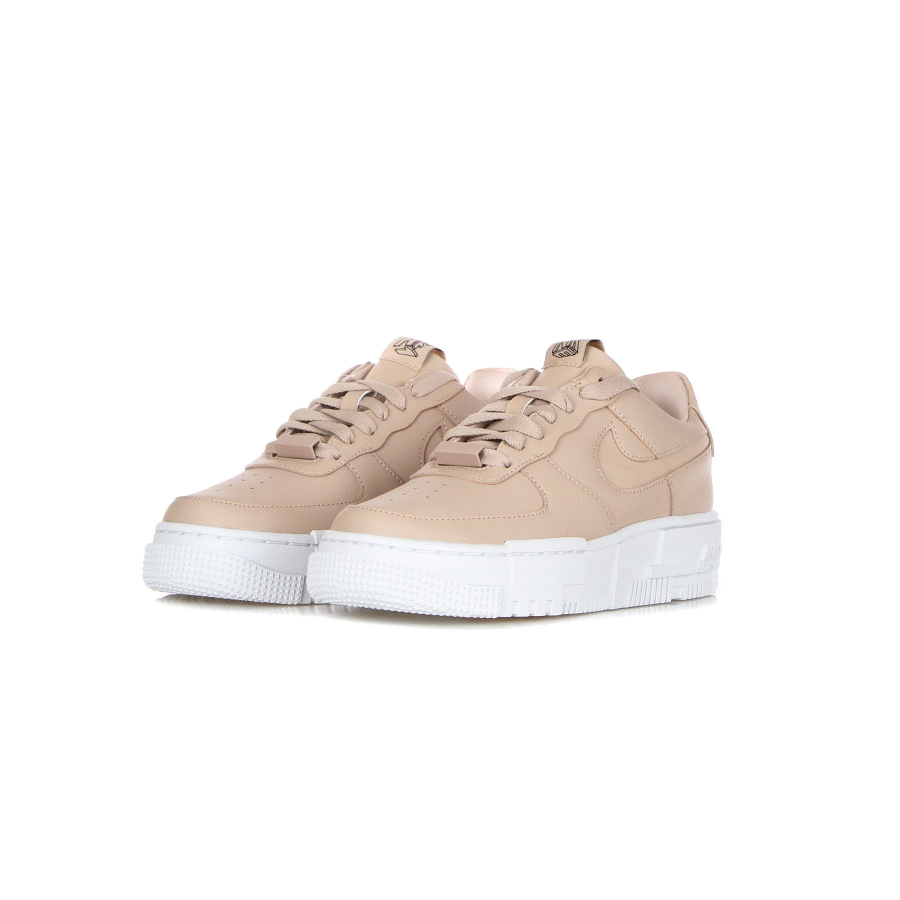 Scarpa Bassa Donna W Air Force 1 Pixel Particle Beige/particle Beige/black CK6649-200