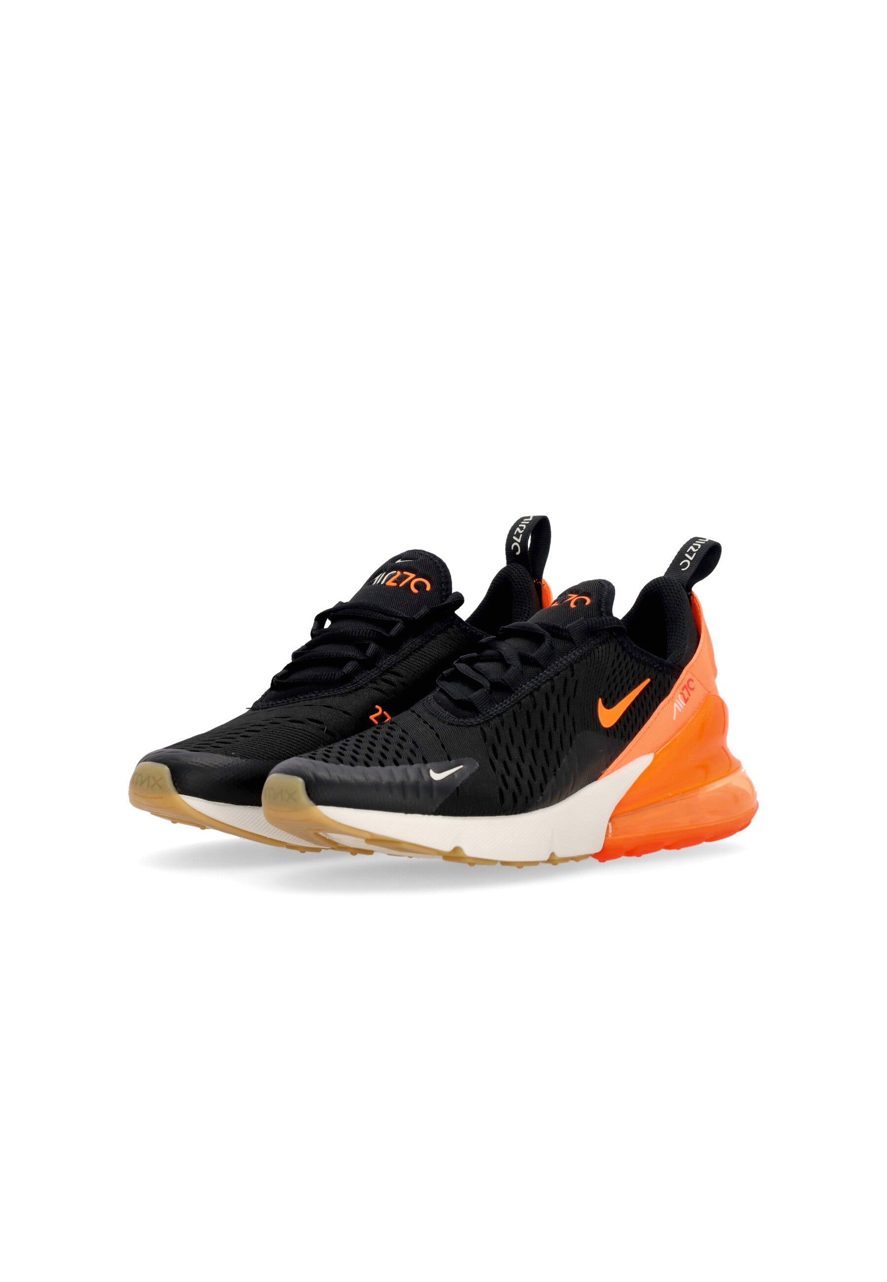 Nike Scarpa Low Boy Air Max 270 (GS) Black/Total Orange/Bright
