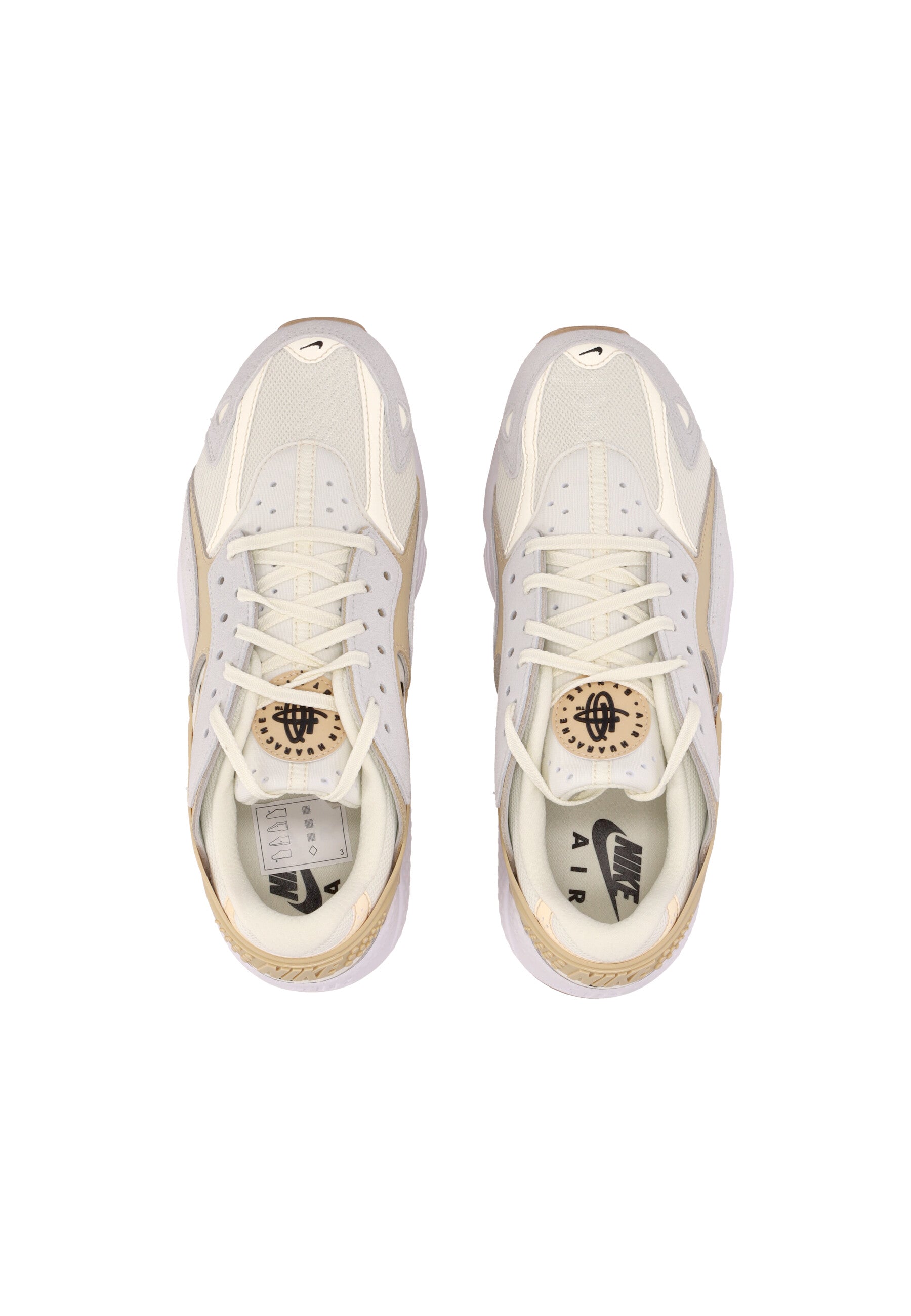 Scarpa Bassa Uomo Air Huarache Runner Coconut Milk/black/sesame/light Silver DZ3306-104