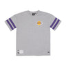 Maglietta Uomo Nba Arch Graphic Oversize Tee Loslak Heather Grey/true Purple 60435435