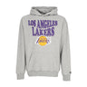 Felpa Leggera Cappuccio Uomo Nba Script Oversize Hoodie Loslak Heather Grey/true Purple 60435512