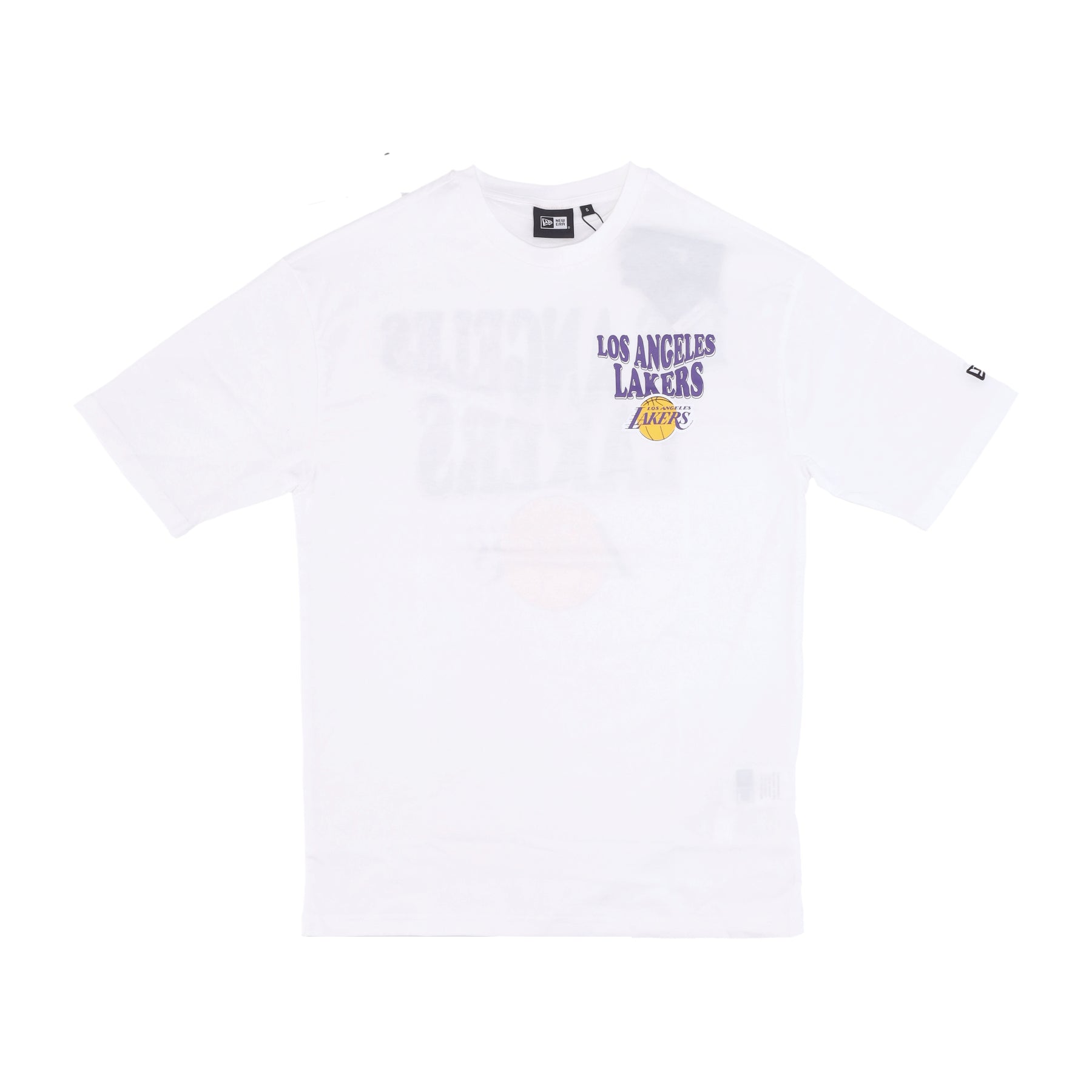 Maglietta Uomo Nba Script Oversize Tee Loslak White/true Purple 60435517
