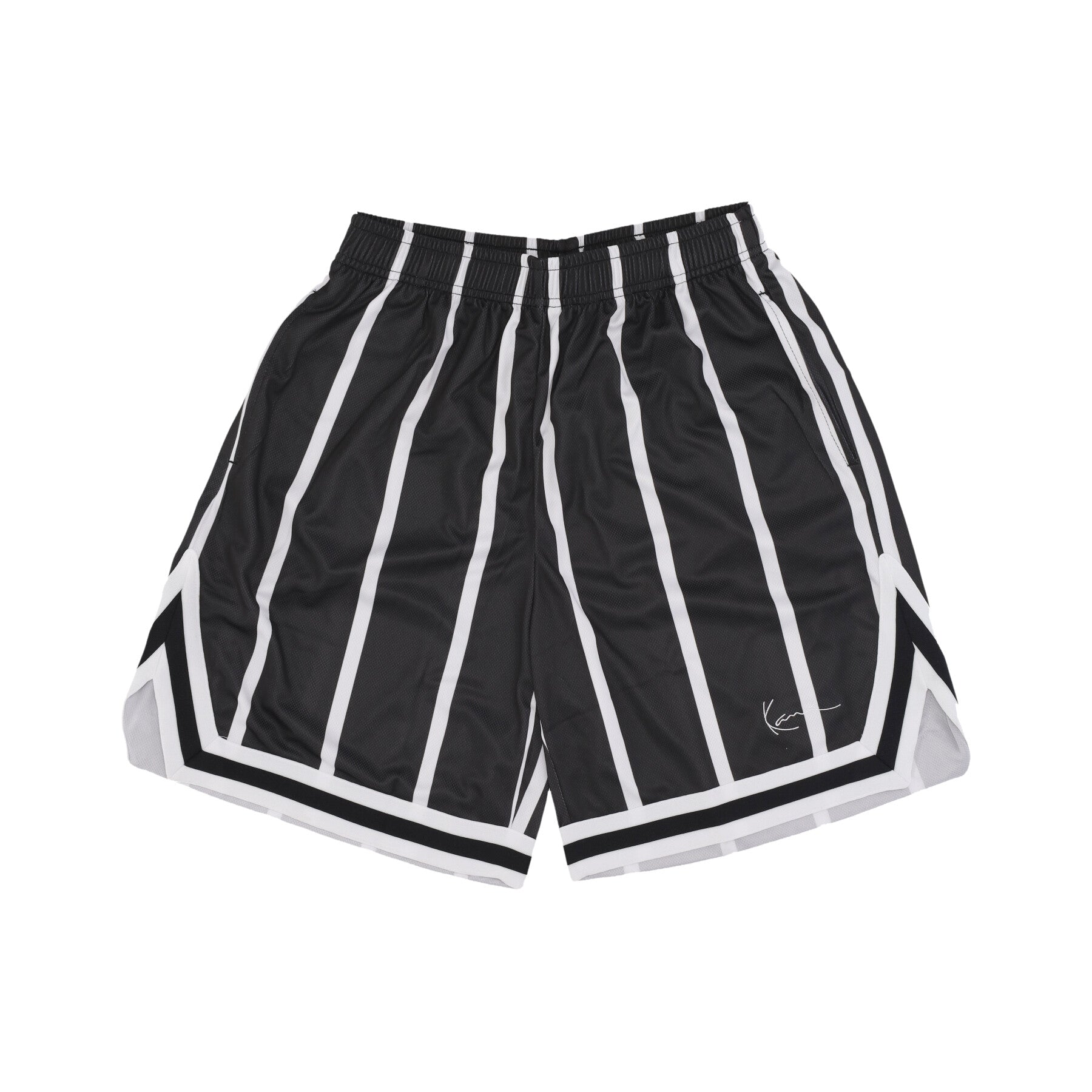 Pantaloncino Tipo Basket Uomo Striped Mesh Shorts Black/white 6013724