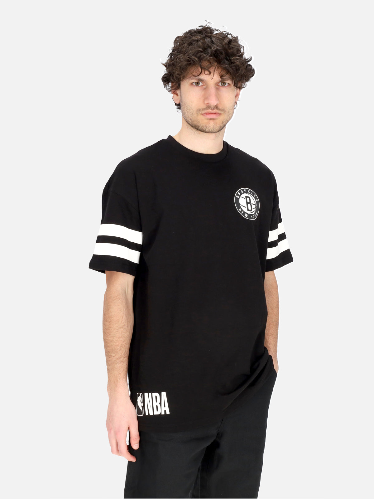 Maglietta Uomo Nba Arch Graphic Oversize Tee Bronet Black/white 60435440