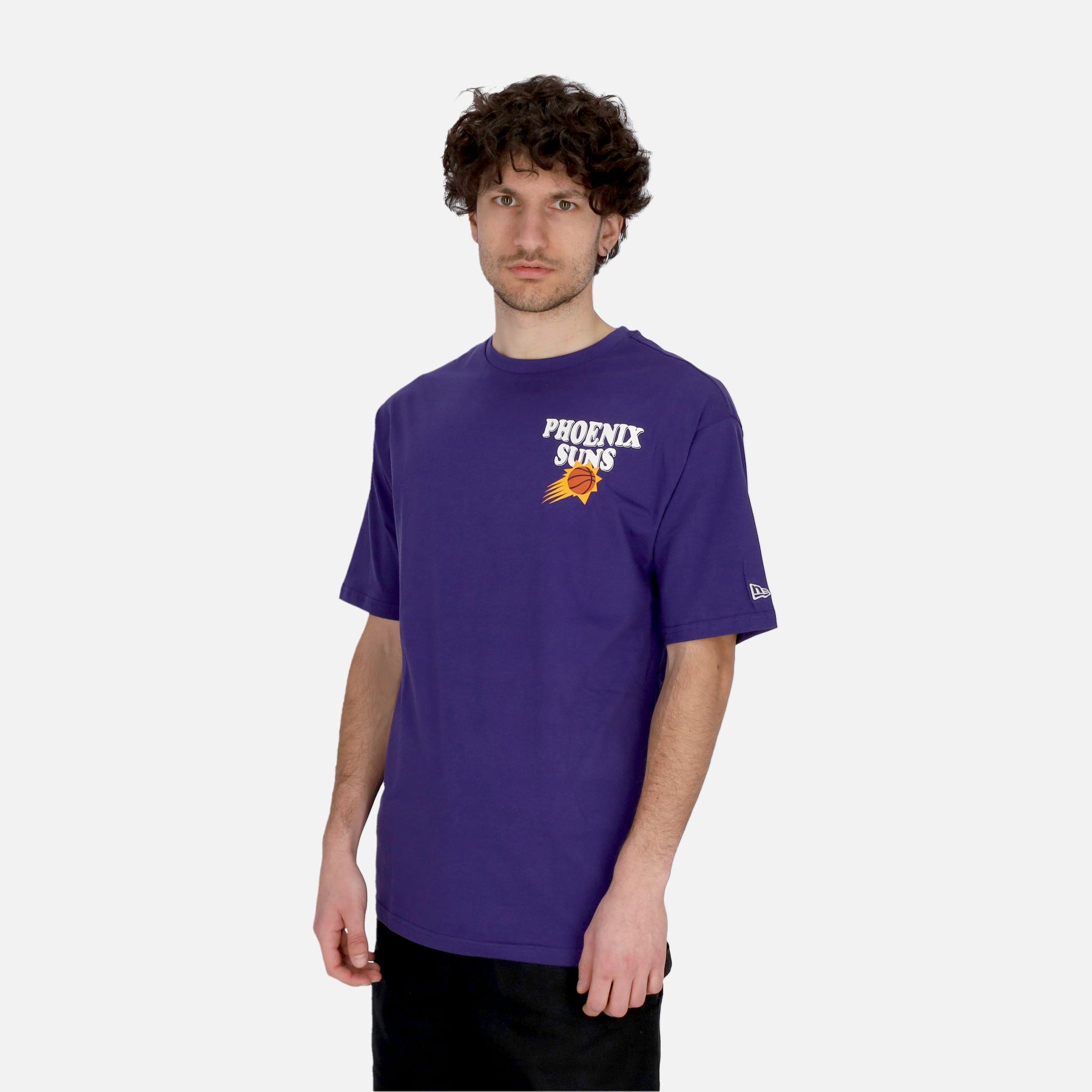Maglietta Uomo Nba Script Oversize Tee Phosun New Purple/white 60435513