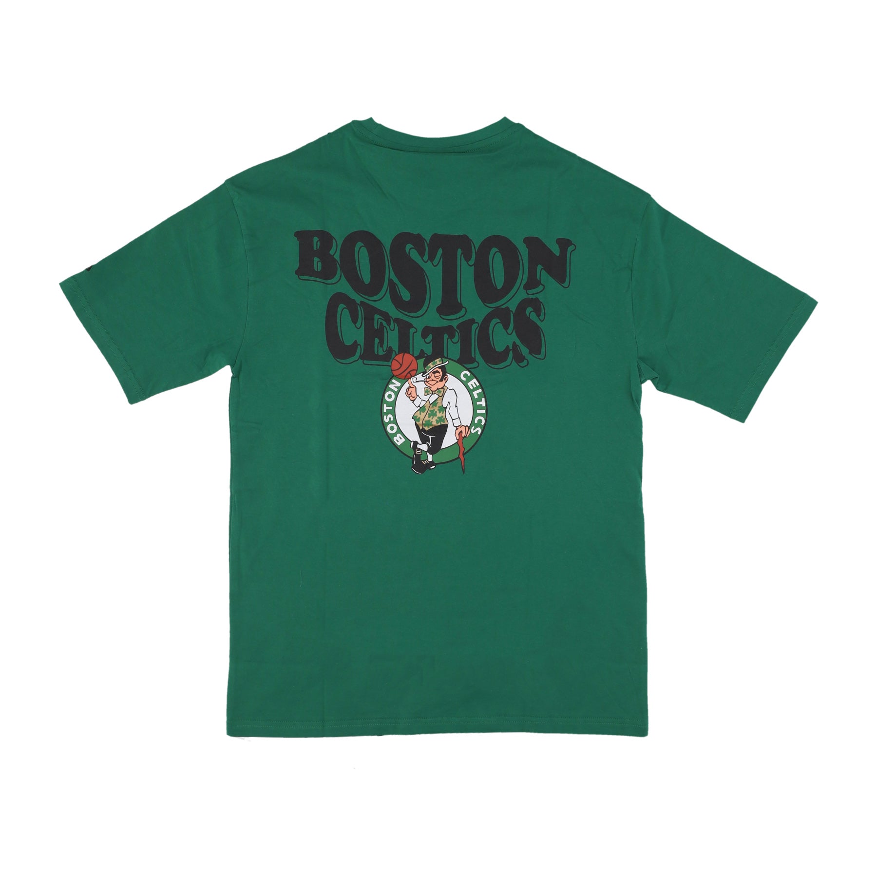 Maglietta Uomo Nba Script Oversize Tee Boscel Kelly Green/white 60435523