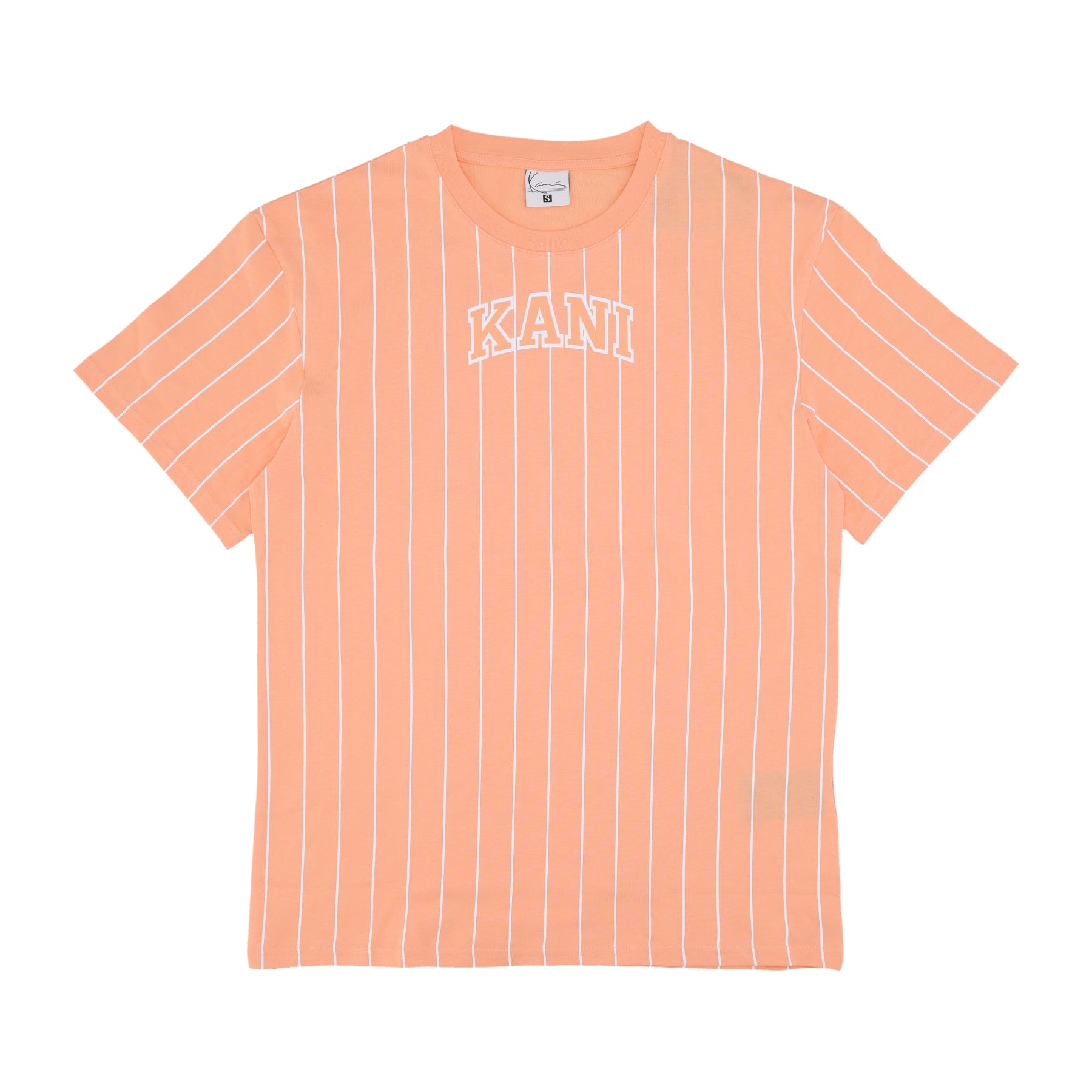 Maglietta Uomo Serif Pinstripe Tee Apricot/white 6069098