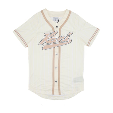 Casacca Bottoni Donna W Pinstripe Baseball Shirt Off White/white 6133148