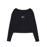 Maglietta Manica Lunga Donna W Air L/s Tee Black/white FN1911-010