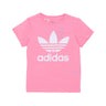 Maglietta Ragazza Trefoil Tee Bliss Pink/white IB9932