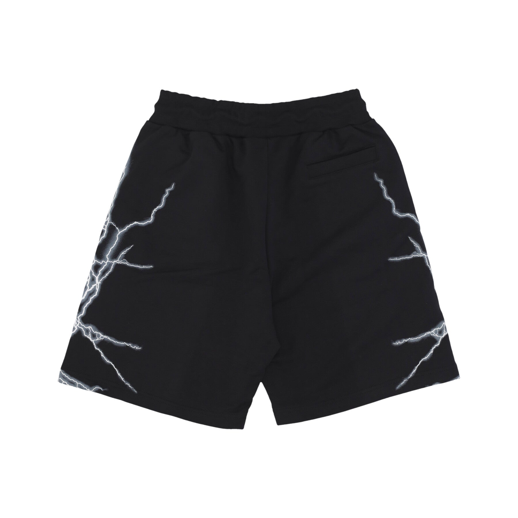 Pantalone Tuta Leggero Uomo Lateral Lightning Print Shorts Black/white PH00565