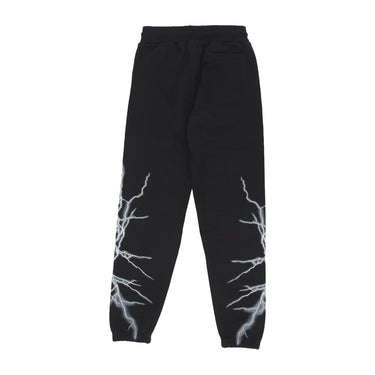 Pantalone Tuta Leggero Uomo Lateral Lightning Print Pants Black/white PH00571