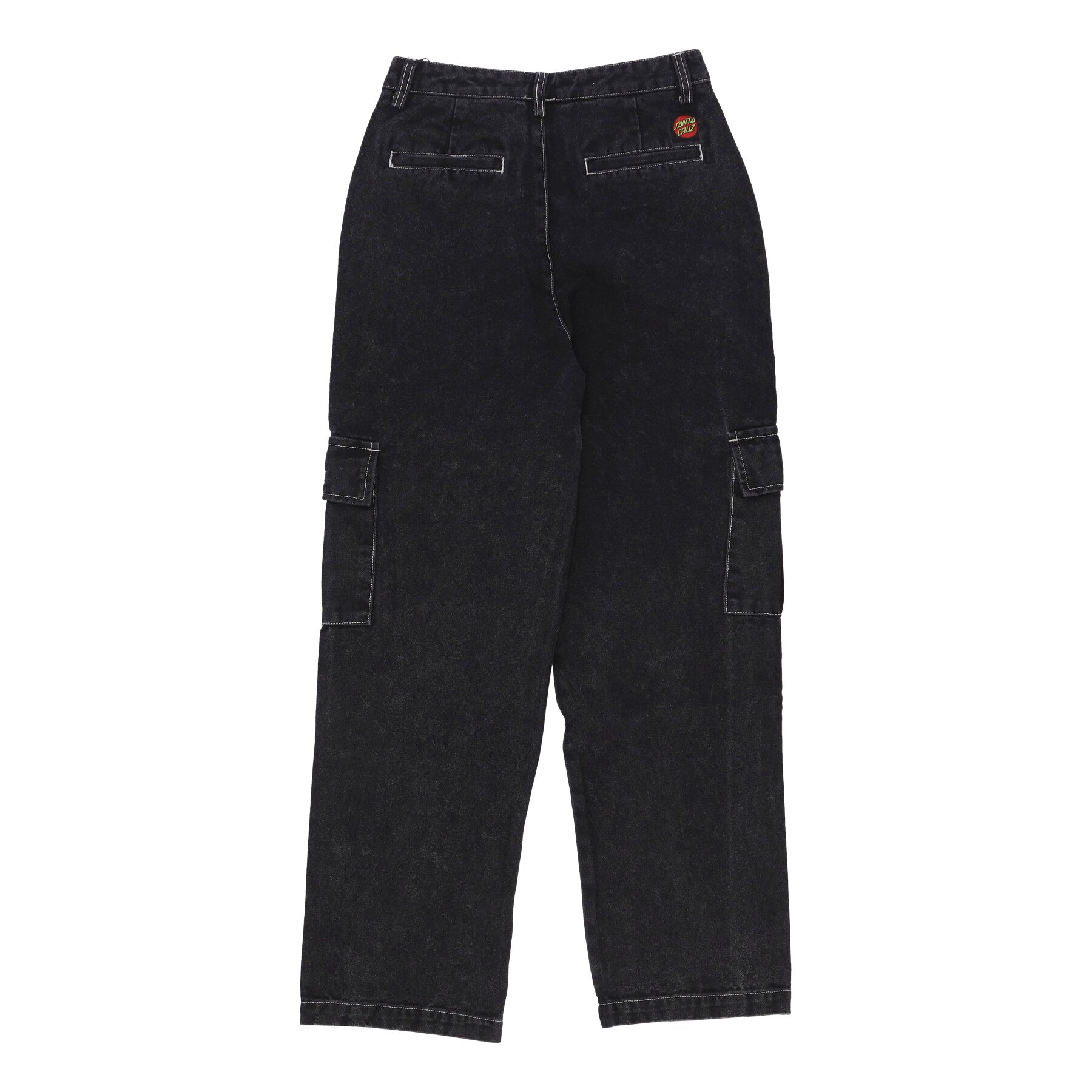 Jeans Donna Nolan Cargo Slouch Pant Black Acid Wash/white SCA-WPT-0882