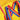 Zaino Unisex Kanken Rainbow Warm Yellow/rainbow Pattern 23620